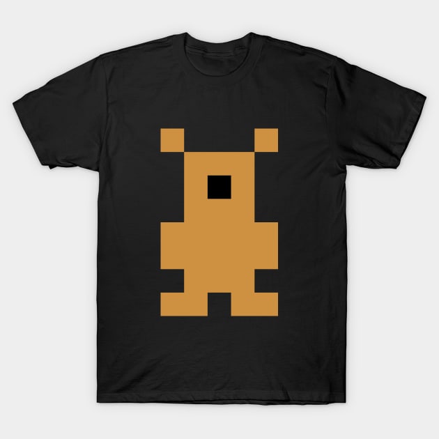 Pixel Teddy Bear T-Shirt by Bumblebeast